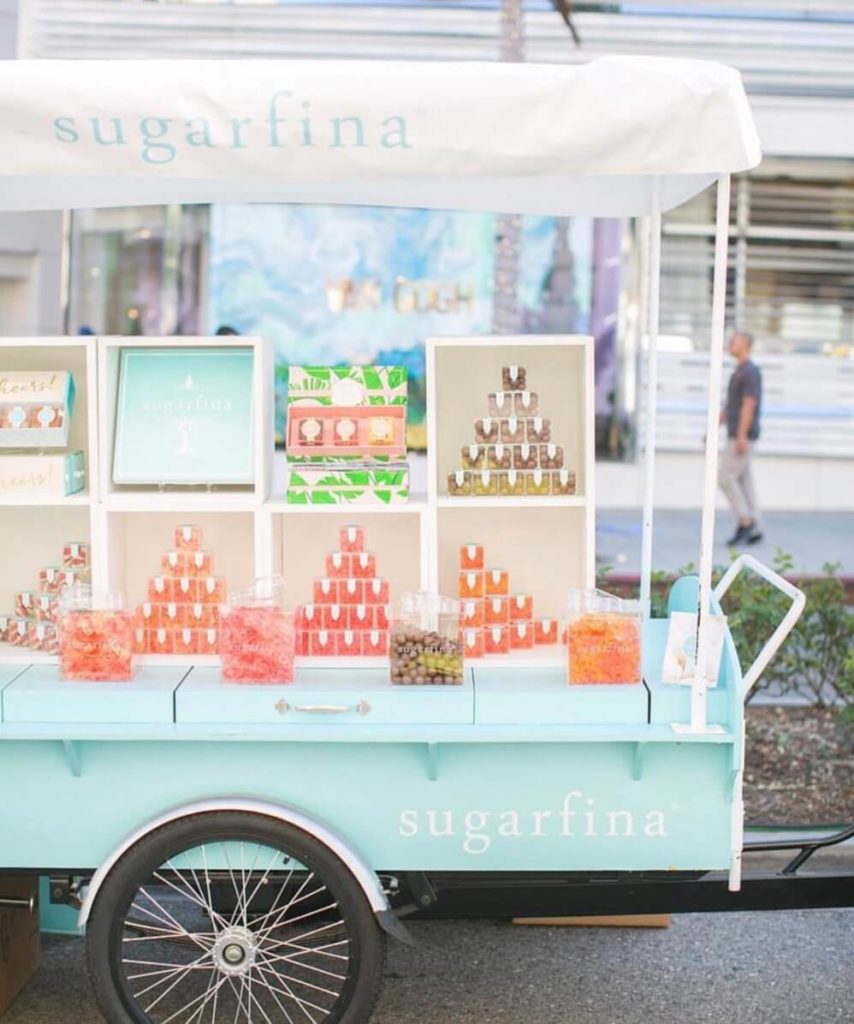 Sugarfina vending bike