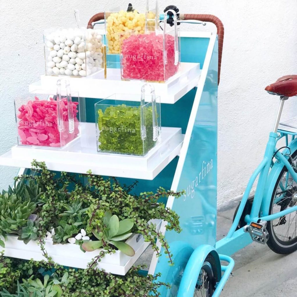 Sugarfina mobile vending bike